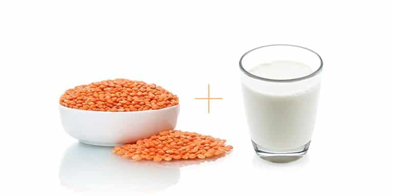 Masoor Dal and Milk Scrub for white and blackheads