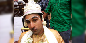 The traditional “Bengali” groom –