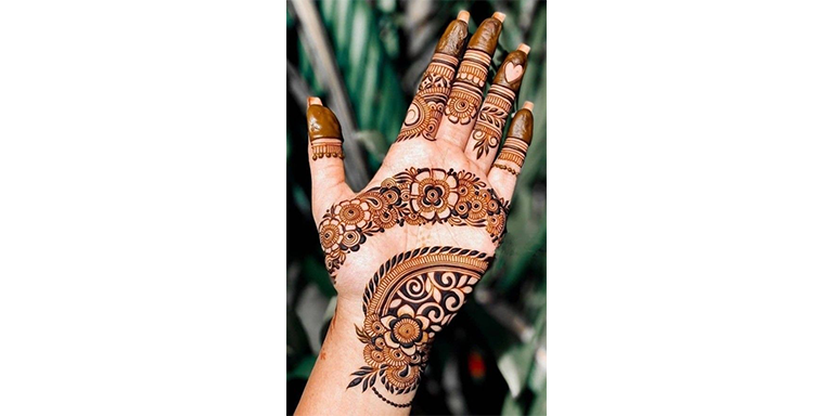 Back Hand Mehndi Design 2023 New Style Simple-sonthuy.vn