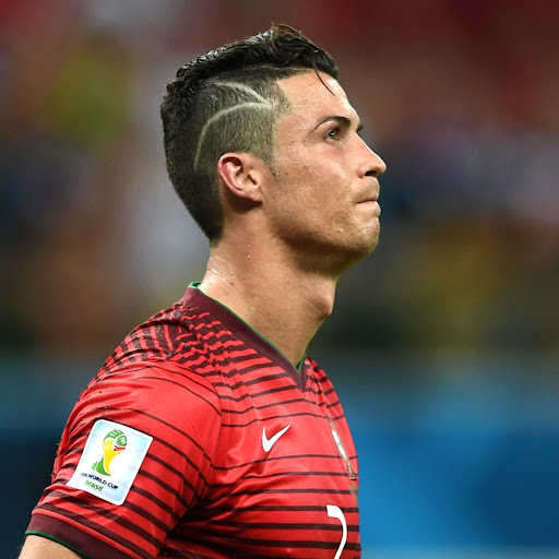 Cristiano Ronaldo's Zig Zag hairstyle in 2014