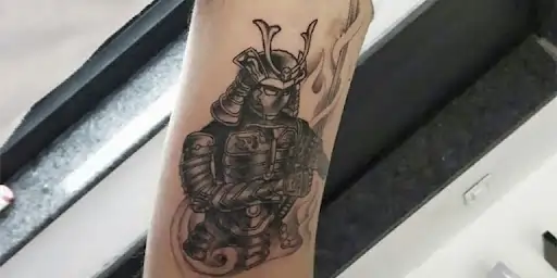 Japanese Samurai Virat Kohli Tattoo