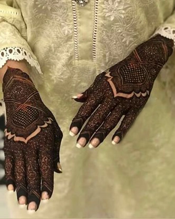 Glove Hand Eid Mehndi Design