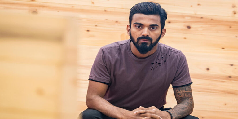 Up Combed Hair of KL Rahul