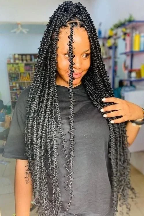 Butterfly Braids hairstyles for black girls