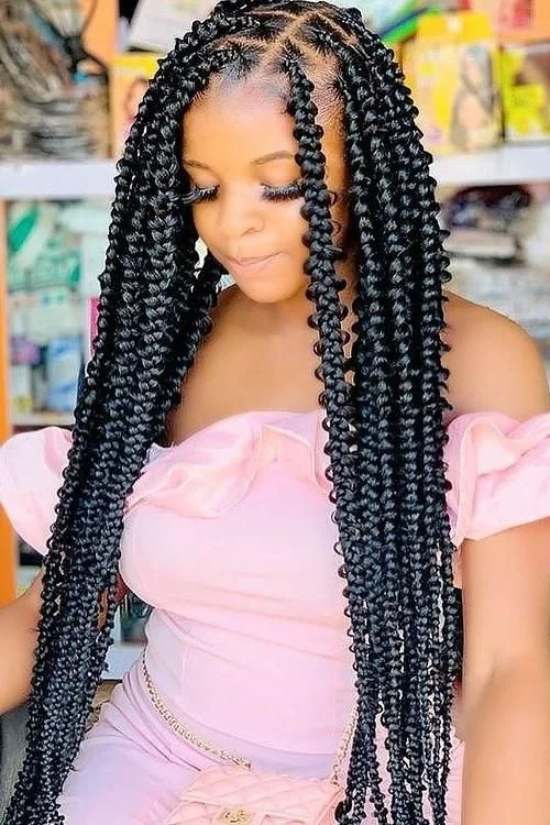 Butterfly Braids hairstyles for black girls