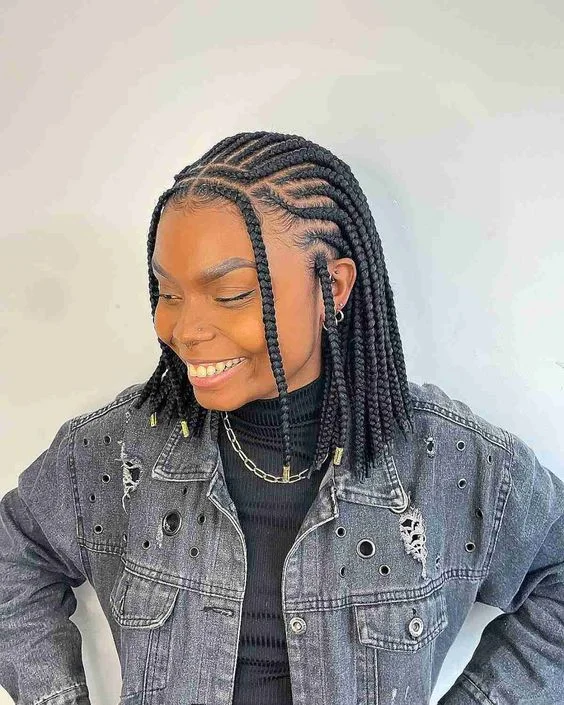 Ghana Braids hairstyles for black girls