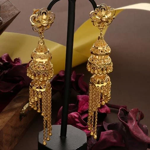 New Traditional Gold Jhumka Design