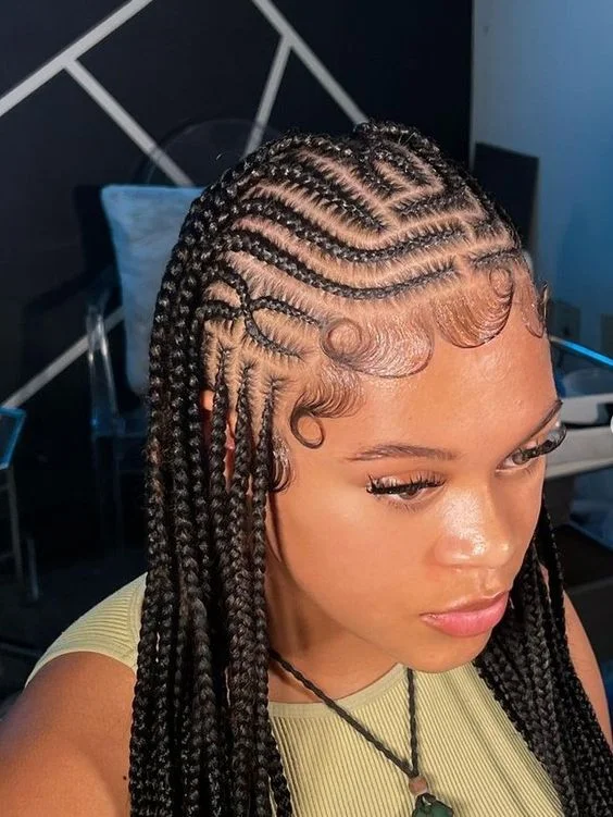 Tribal Braids hairstyles for black girls
