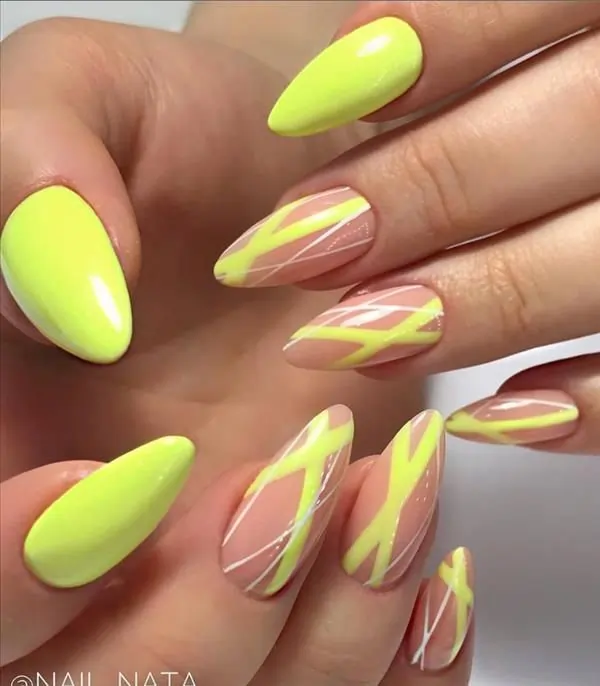 Bright Summer Nails Almond