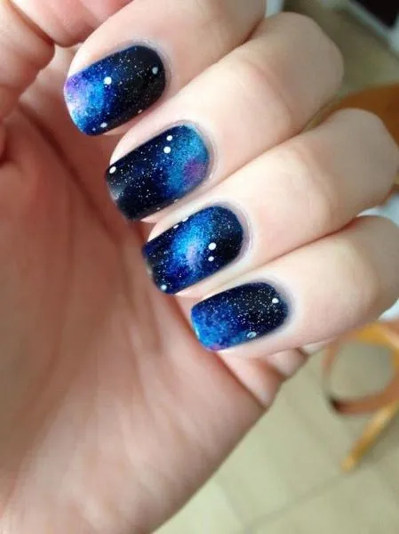 Galaxy Glam nails