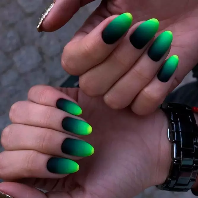 Neon Nights ombre nail