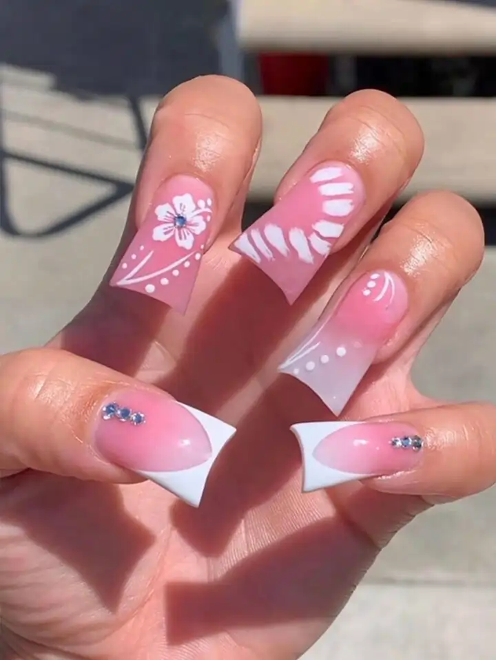 Pink Duck Nails