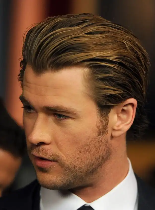 Chris Hemsworth haircut Slicked-Back Undercut